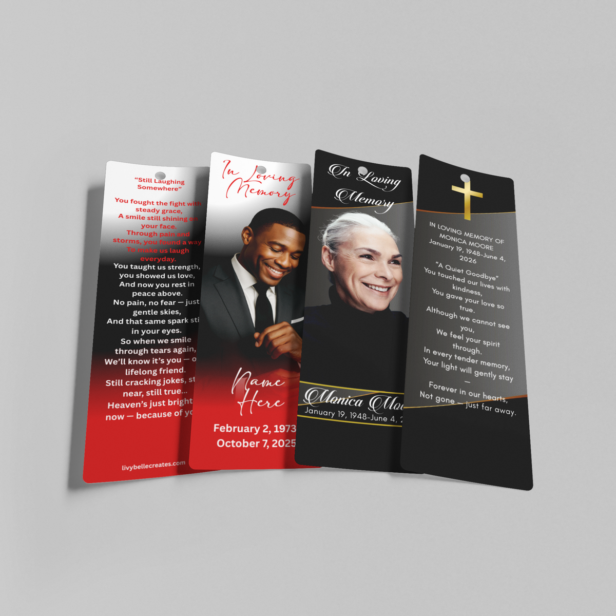 Memorial Bookmarks